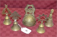 5pcs Decorative Top Solid Brass Bells
