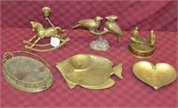 6pcs Solid Brass Vintage Decorative Items