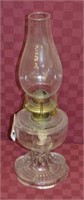 Antique 15" Tall Glass Oil Lamp