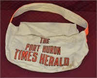 Vintage Times Herald Port Huron Mi Newspaper Bag