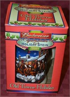 2003 Holiday Budweiser Beer Stein In Box