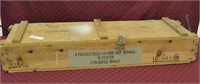 45" Long Wood Crate Ammunition Box