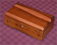 Vintage Lane Cedar Small Wood Box Chest