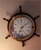 Seth Thomas Ship Wheel Clock Battery Operated