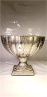 Large Bowl Footed Silver Plate 11 3/4"T x 14 1/2"W