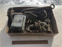 Mics Lot - Vintage Tools, Power Outlet Box, Etc