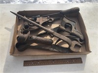 Assorted Tools - Leather Punch, Wrench, Etc