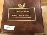 GOLDEN REPLICA OF U.S. STAMPS