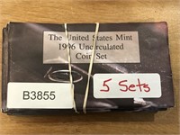 FIVE SET OF UNCIRCULATED COINS