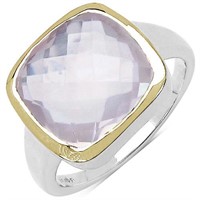 143-JT52 $100 Rose Quartz (5.9cts) Ring