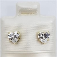 174-JT65 $100 9K CZ  Earrings