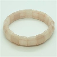 105-JT66 $120 Rose Quartz Flexible Bracelet