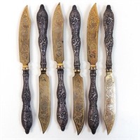 Set of 6 Silver Knives