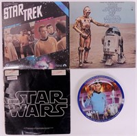 Star Wars Albums & Star Trek Video Disc & Plate