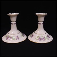 Pickard China Candle Holders