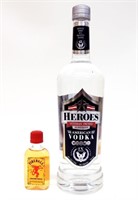 Heroes American Vodka & Mini Fireball Whiskey