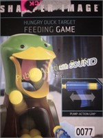 SHARPER IMAGE HUNGRY DUCK TARGET FEEDING GAME
