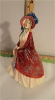 1987 Royal Doulton Figurine Paisley Shawl-8"H