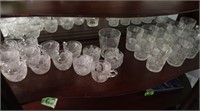 Misc Vintage Glassware-12 Matching Punch Cups,