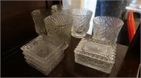 10 Vintage Misc. Glassware Pcs-4 Butter Dishes,