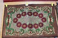 Early Hooked Rug-