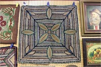 Early Hooked Rug-