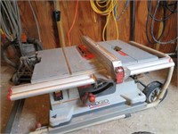 TABLE SAW, RIDGID MODEL AC99300, PORTABLE MODEL