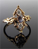 18K Rose Gold Mark Henry Alexandrite, Diamond Ring