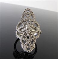 Armenta New World Platinum/Sterling Diamond Ring