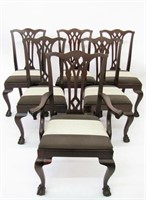 Set of 6 Chippendale Style Dining Chairs