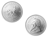 Two Uncirculated 2018 Silver Krugerrand
