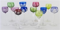 Group of Bohemian Cut-To-Clear Stemware