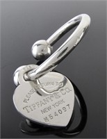 Tiffany & Co. Sterling Silver Heart Keyring
