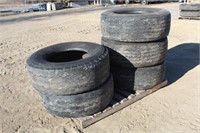 (5) Assorted 385/65R-22.5 Tires