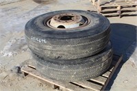 (2) 12.00-20 Tires on10-Hole Rims