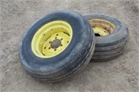 (2) 11L-16 Implement Tires on 6-Bolt Rims