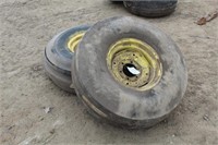 (2) 11.00-16 Implement Tires on 6-Bolt Rims