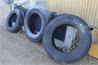 (3) Tires, Bridgestone & Goodyear 285/75R- 24.5