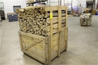 Crate of 1/3 Cord Fully Seasoned Hickory Wood