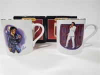 Elvis porcelain mugs