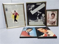 Elvis framed photos and plaques