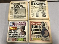 Elvis Presley vintage tabloid newspaper collection