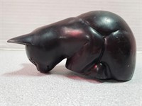 Resin black cat figure