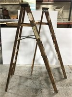 Two 6 foot wooden ladders