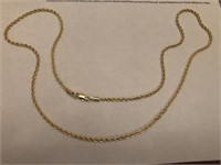 Gold Colored Necklace Chain