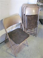 Metal folding chairs