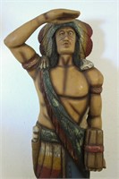 5' 9" Tobacco Cigar Indian Wood Statue