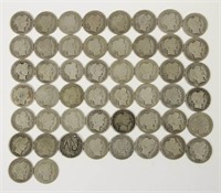 50 Barber Liberty Head U.S. Dime 1899 - 1915 Coins