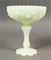 Fenton Custard Glass Pedestal Bowl