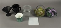 Vintage Vases - Teapot - Planters - Trivet